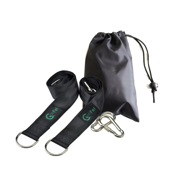 Heavy Duty 150cm Swing Straps Kit with Carabiners Tree Swing Hanging Strap for Camping Hammocks Made of Durable Polyester