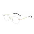 2024 Luxury High Standard Fashion Design Women Metal Frame Rimless  Optical Eye Glasses