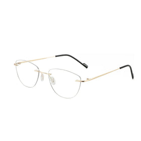 2024 Luxury High Standard Fashion Design Women Metal Frame Rimless Optical Eye Glasses