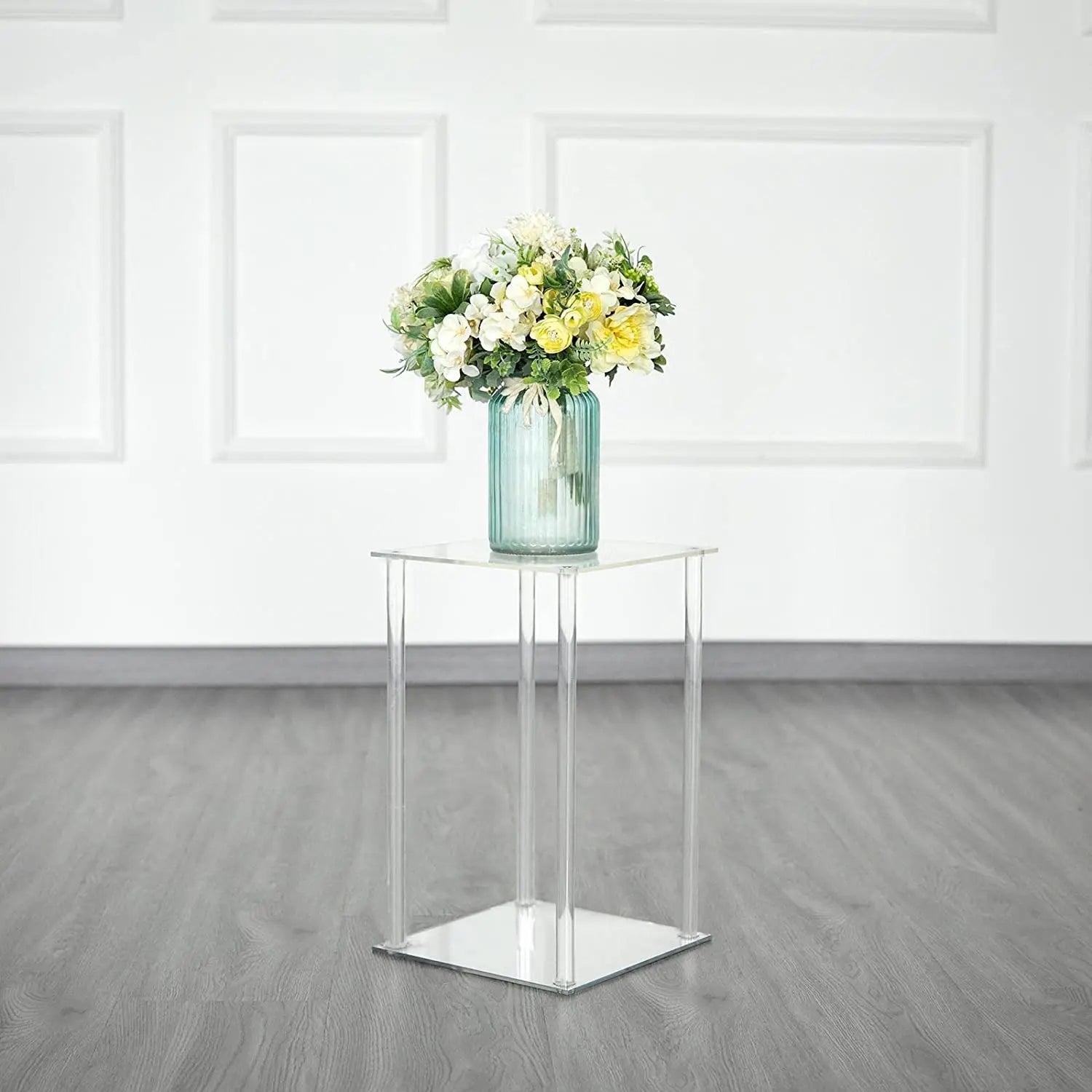 Clear Acrylic Flower Stand  Decorative Vase Table Centerpiece Display Flower Tower Acrylic Decorative Vase Table