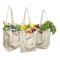 Ruthbag Eco-Friendly Cotton Tote Reusable Medium Size Grocery Shopping Bags Comfortable Long Handles Shoulder Bags Outdoor Blank