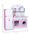 Unisex DIY Role Play Wooden Kitchenware Set Pretend Play Kitchen Toys with Educational Features