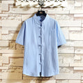 10%OFF M-5XL Summer Chinese Monsoon Cotton and Linen Casual Loose Stand Collar Short-sleeved Shirt Buckle Retro Printed Shirt