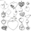 20pcs/bag Mixed Styles Ancient Silver Food Star Moon Crown Charms Animation Game Knight weapon Pendant for DIY Handmade Jewelry
