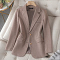 S-3XL Striped Small Suit Coat Autumn New Casual Small Suit Top