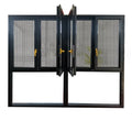 Aluminum Alloy Plastic Steel Sliding Louver Windows Magnetic Stainless Steel Screen Hurricane Impact Glass Soundproof Windproof