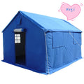 Woqi Customized Color Canvas Fabric Outdoor Steel Tent Relief Tent Emergency Event Refugee Shelter Tent