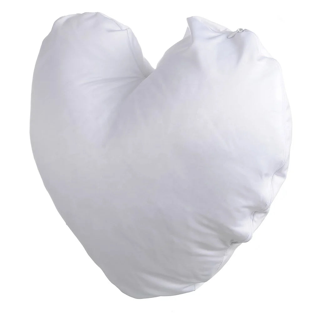 Heart Shape Satin Pillow Case with Sublimation for Home Hotel Office Valentine's Day Modern Style for Hospital Use