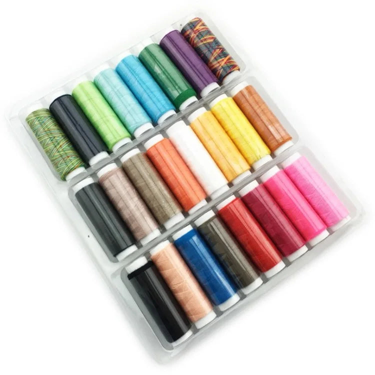 Wholesale Cheap 40/2 24 Colors 120Y/spool Polyester DIY Accessories Household Sewing Thread MegaBDM