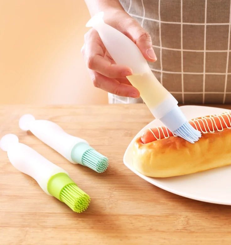 BPA Free Heat Resistant Oven Safe Dishwasher Safe Eco-Friendly Soft BBQ Tools Kitchen Gadget Basting Brush Food Grade Silicone