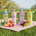 Summer New 316 Stainless Steel Vacuum Thermos Cup with High Color Creative Suction Cup Coffee Handle Double Drink Lid
