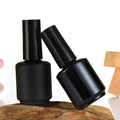15ml Free Sample Black Empty UV Gel Nail Polish Bottle with Brush Screen Printing Surface Handling