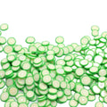 Nail Art Polymer Clay Cucumber Slice Sprinkle Round Green Vegetable Confetti Slime Playing Supplements