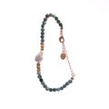 Real Gold Plated Brass Baroque Pearl Bead Wedding Bracelet Trendy Flat Grain Design Adjustable Chain Women's Jewelry
