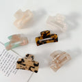 Small Claw Clip 4.5 cm Acid Claws Rectangle Tortoise Color Hair Claw