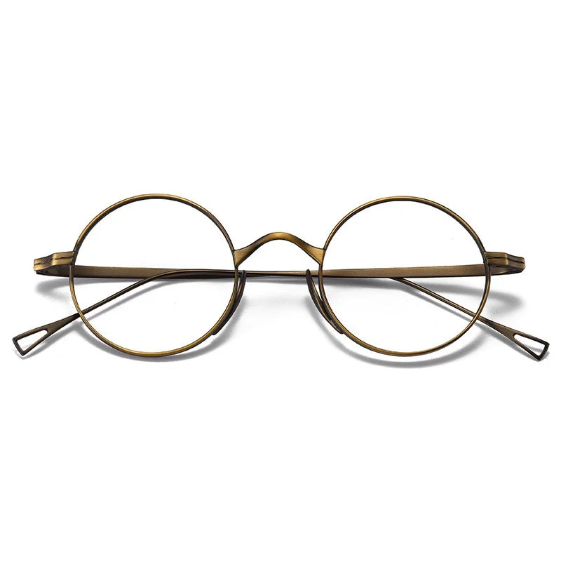 Wholesale Wannian Retro Flat Light Danyang Glasses Ultra-Light Japanese Titanium Material Tortoise Design for Diamond New Myopia
