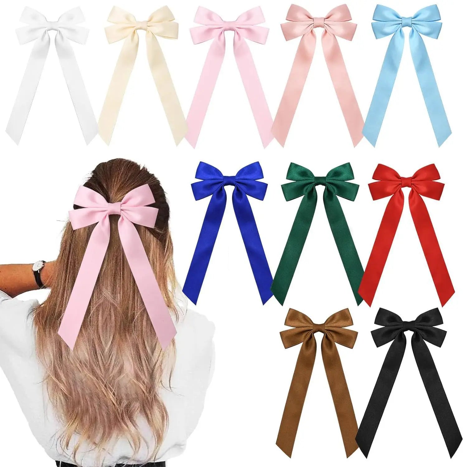 Alloy Korean Style Ballet Sweet Ribbon Bow Colorful Hair Clip Popular Hair Accessories
