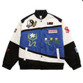 Custom Men's Zip up Jacket Trend Street Style Unisex Oversized Windbreaker Custom Logo Graphic Embroidery Racer Running Jacket