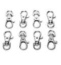Inside Width 7.8mm 8mm 8.3mm 9mm Lobster Claw Swivel Clasp Lobster Snap Clasp Hook for Key Ring DIY Craft Jewelry Making