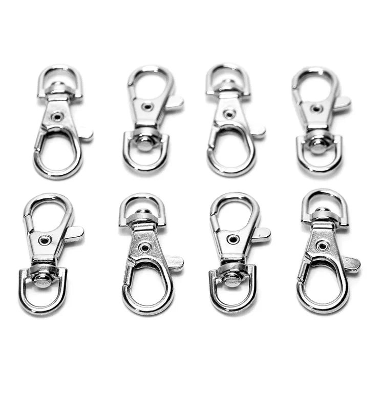 Inside Width 7.8mm 8mm 8.3mm 9mm Lobster Claw Swivel Clasp Lobster Snap Clasp Hook for Key Ring DIY Craft Jewelry Making
