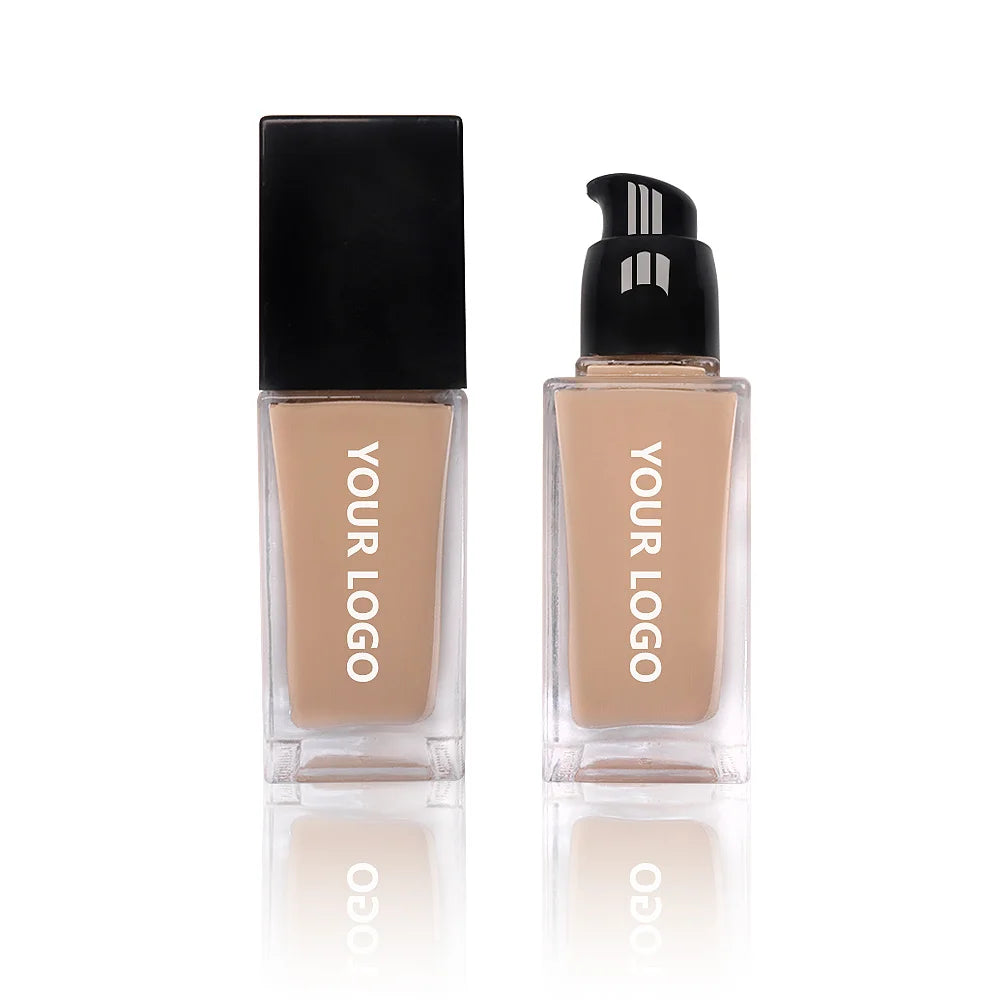Wholesale Face Full Coverage 24h Long Lasting Private Label Waterproof Makeup Liquid Foundation