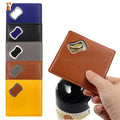 YY  Coaster Bottle Opener Laser Engraved Square Coasters Wedding GiftLeather Bottle Opener
