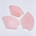 HY In Stock! Natural Massage Stone Guasha Scraping Plate Jade Rose Quartz Tools Spiky Shape Face