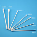 25pcs Lint Free Huby Stick Disposable Electric Products Cleaning Swab Industry Double Head Cotton Bud with Paper Stick