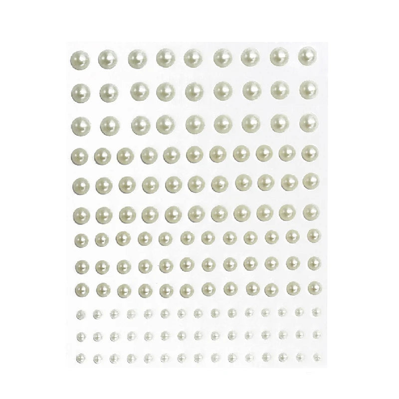 Wholesale Crystal Diamond Acrylic Stone Pearl Rhinestone Gemstone Decoration Single Round Gem Stickers
