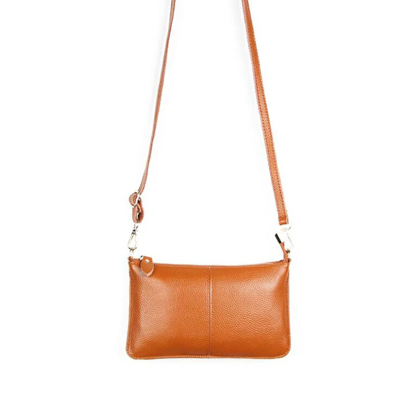 China Factory Good Supplier Genuine Leather Wrist Bag Clutch Purse for Women