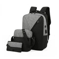 New Stylish Durable Boys Leisure Travel Laptop USB Charging School Bag Set of 3 Set School Backpack Kids for Middle School