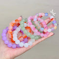 Fashion Popular Crystal Colorful Beaded Bracelet Handpiece Glass Bead Bracelet Jewelry Gifts for Women