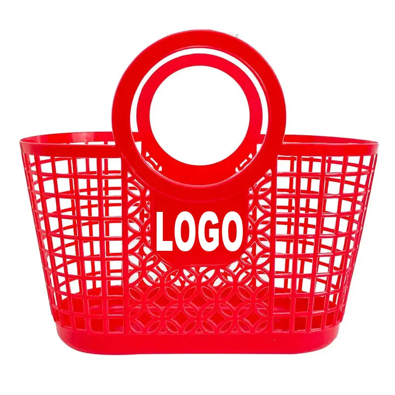 Foldable Easter Egg Baskets With Handle Jelly Basket Easter Goodies Goody Retro Jelly Bag Shopping Plastic Bags Jelly Purse Fo
