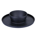 Commercial Korean Smokeless BBQ Grill and Hot Pot 2-in-1 Metal Pan for Restaurant Use
