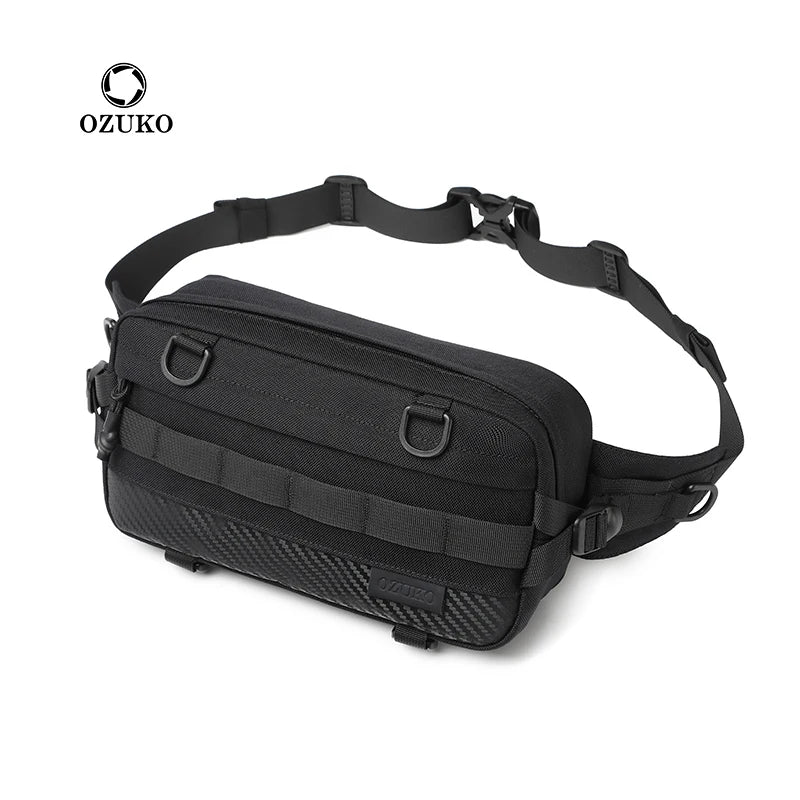 Ozuko 9676 Unisex Mini Belt Bag with Adjustable Strap Small Fanny Pack for Workout Running Traveling Hiking