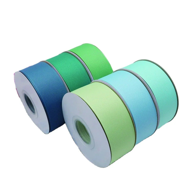 Wholesale 38mm Polyester Solid Plain Grosgrain Ribbon for Decoration