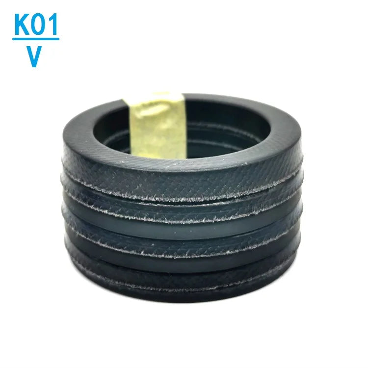 Hydraulic Seal Kastas K01 V Packing Set VES Fabric NBR Rubber Rod Piston Seal Hydraulic Cylinder V Packing Seal