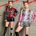 Show Costume Sequin Women's Coat Jazz Dance Suit Adult Performance Stage Suit