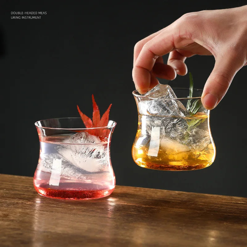 Cute Tulip Small Glass Unique Design Glasses Waisted Turkish Tea Cup Thin High Borosilicate Water Coffee Juice Drinking Glass