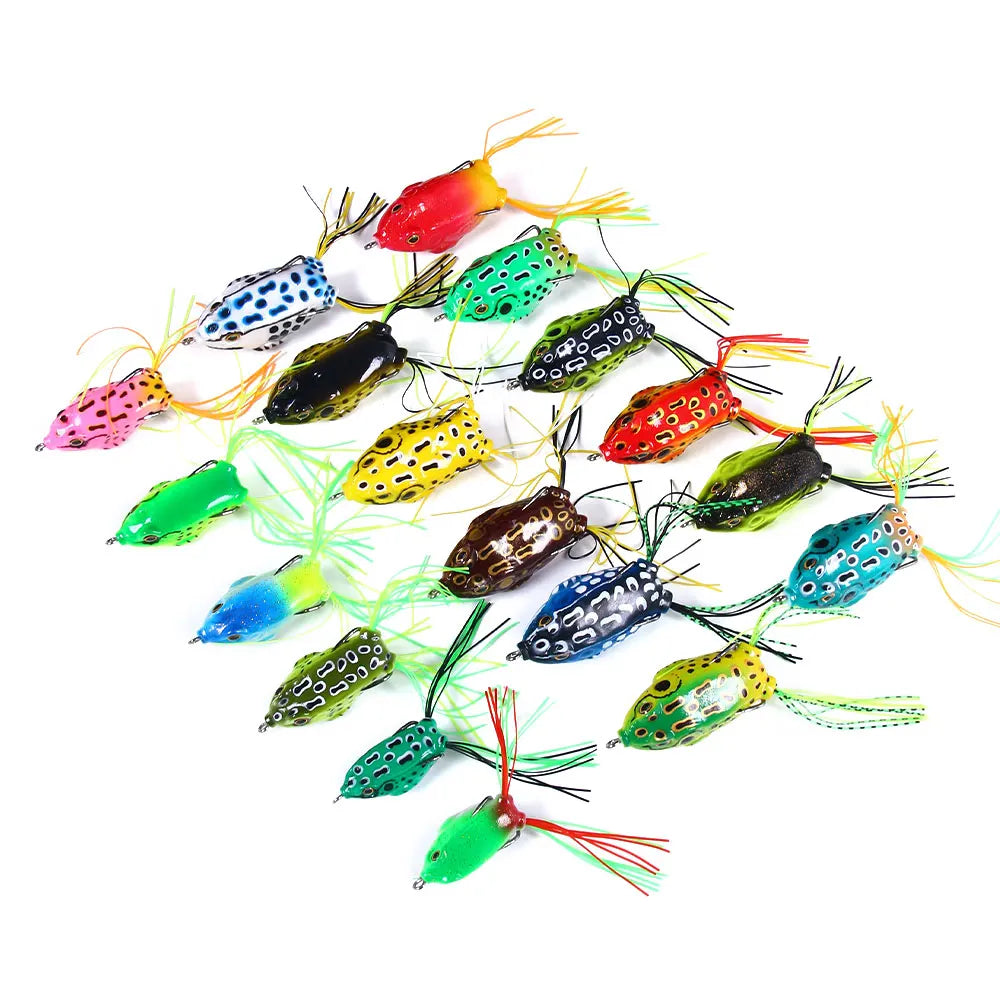Hot Sale 18pcs/set High Quality Mixed Color Fishing Lures Plastic Artificial Fishing Bait MegaBDM