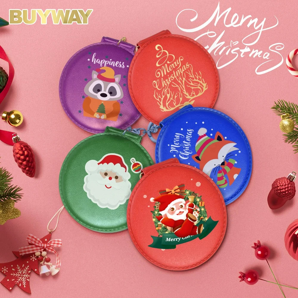 Custom Logo Small Round Hand Pocket Mirror Keychain Cosmetic Mini Key Chain Vanity Espejo Makeup Mirrors