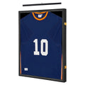 Jersey Display Case Jersey Frame Shadow Box Frame Lockable with 98% UV Protection Acrylic and Hanger for Sports Jersey Shirt