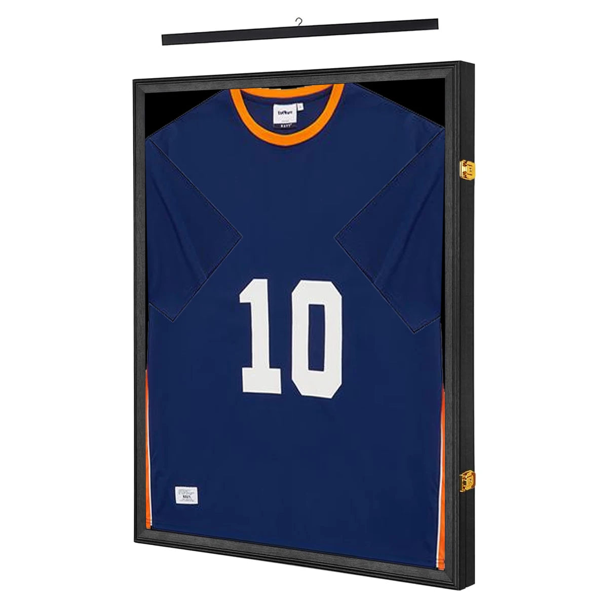 Jersey Display Case Jersey Frame Shadow Box Frame Lockable with 98% UV Protection Acrylic and Hanger for Sports Jersey Shirt