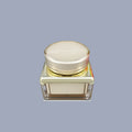 Low MOQ Factory Direct Sale 20g 30g 50g Plastic Gold White Cream Jars for Lip Balm & Lip Scrub Cosmetic with Custom Logo