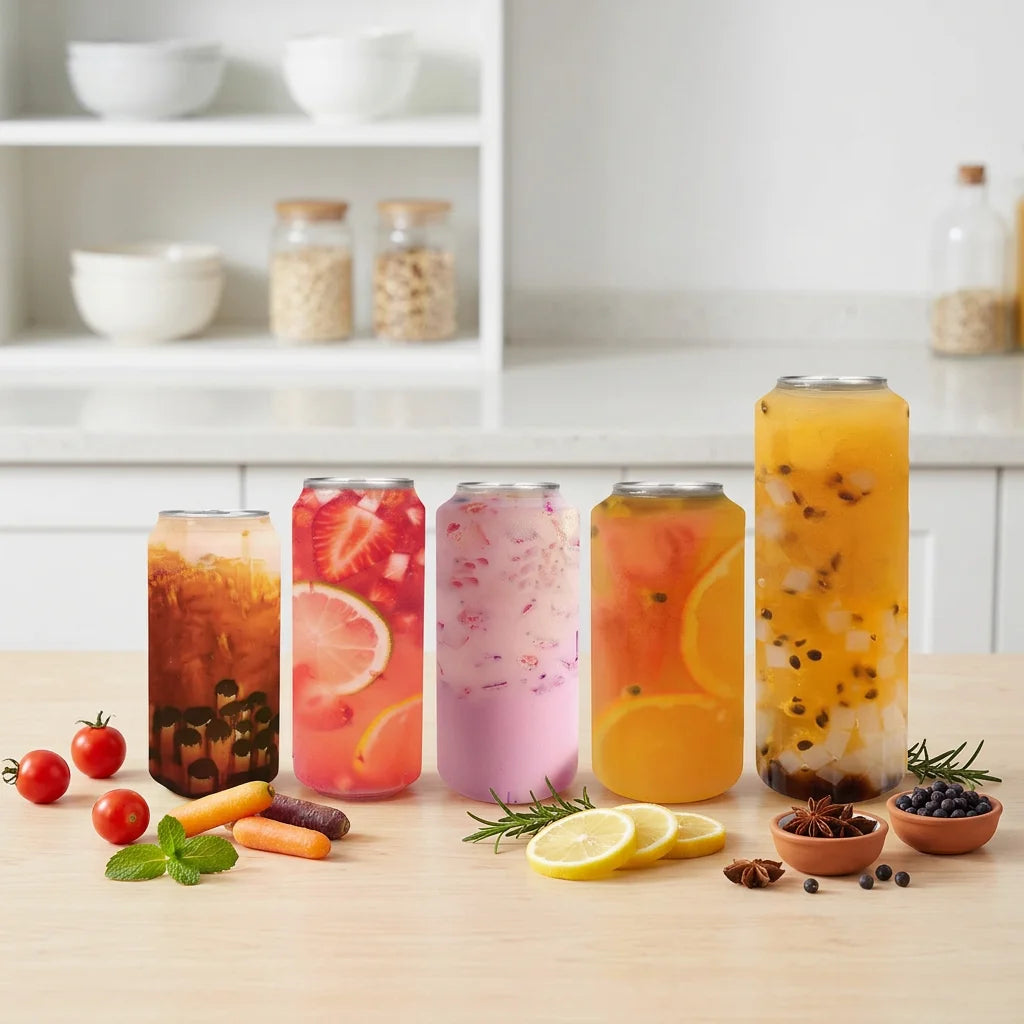 Customize Logo Pull-Ring Easy Open Pet Cans PET Plastic Pet Cans Easy Open Pull Ring Lid Pop Top Transparent Jars With Lid