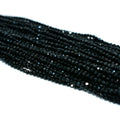 Factory Wholesale Price 100% Natural 3mm Faceted Black Tourmaline Loose Gemstone Beads