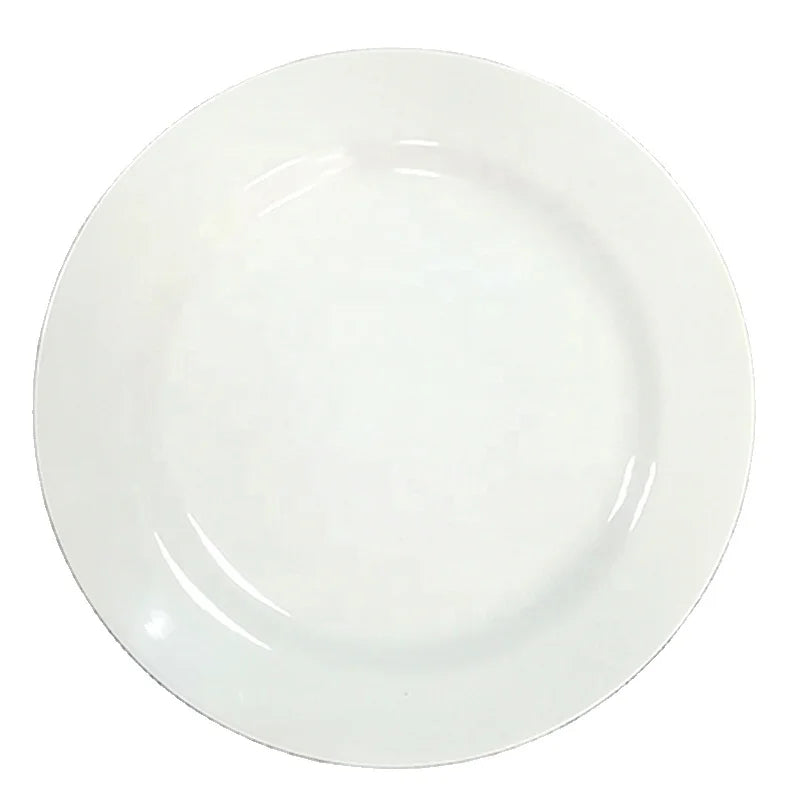 Wholesale Restaurant Dinnerware Unbreakable 11 Inch White Round Melamine Charger Plate