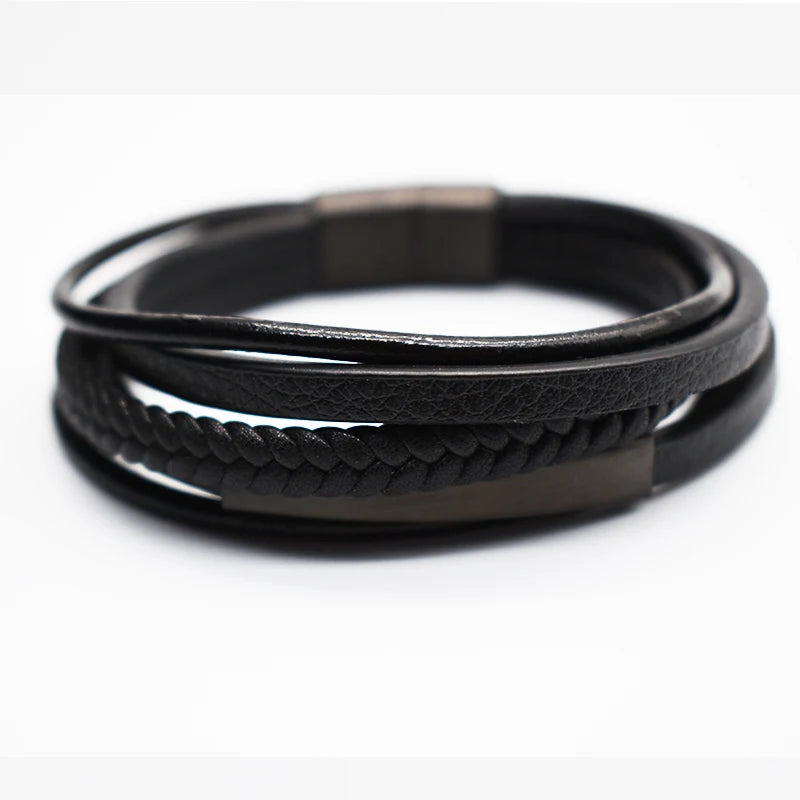 BMZ 2025  Punk Hip-hop Hot Sell Multi Options Leather Bracelet New