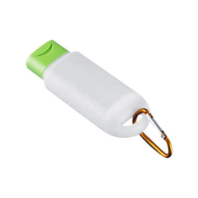 60ml HDPE Plastic Carabiner Spray Bottle Crown Cap Seal OEM/ODM Service Screen Printed for Shampoo Hand Sanitizer Body Lotion