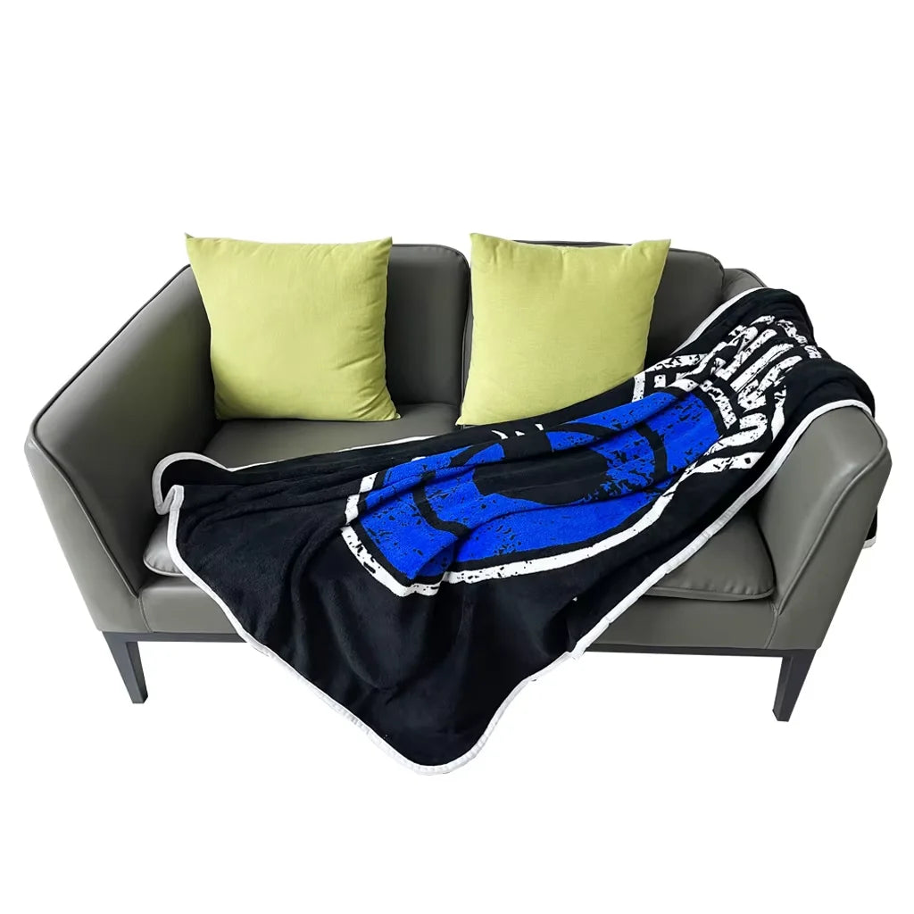 Wholesale Custom Printing 100% Polyester Throw Blanket Flannel Towel For Couch